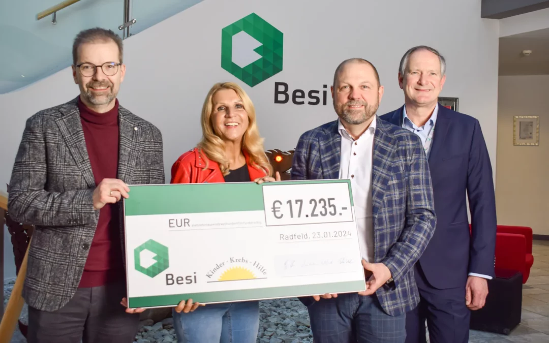 Besi Austria GmbH spendet für die Kinderkrebshilfe