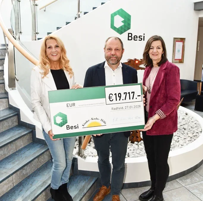 Besi Austria unterstützt Kinderkrebshilfe mit großzügiger Spende